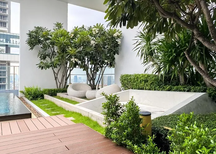 Apartment Contemporary High-rise 2br - Ultra Fast Wifi - Sathorn Bangkok
